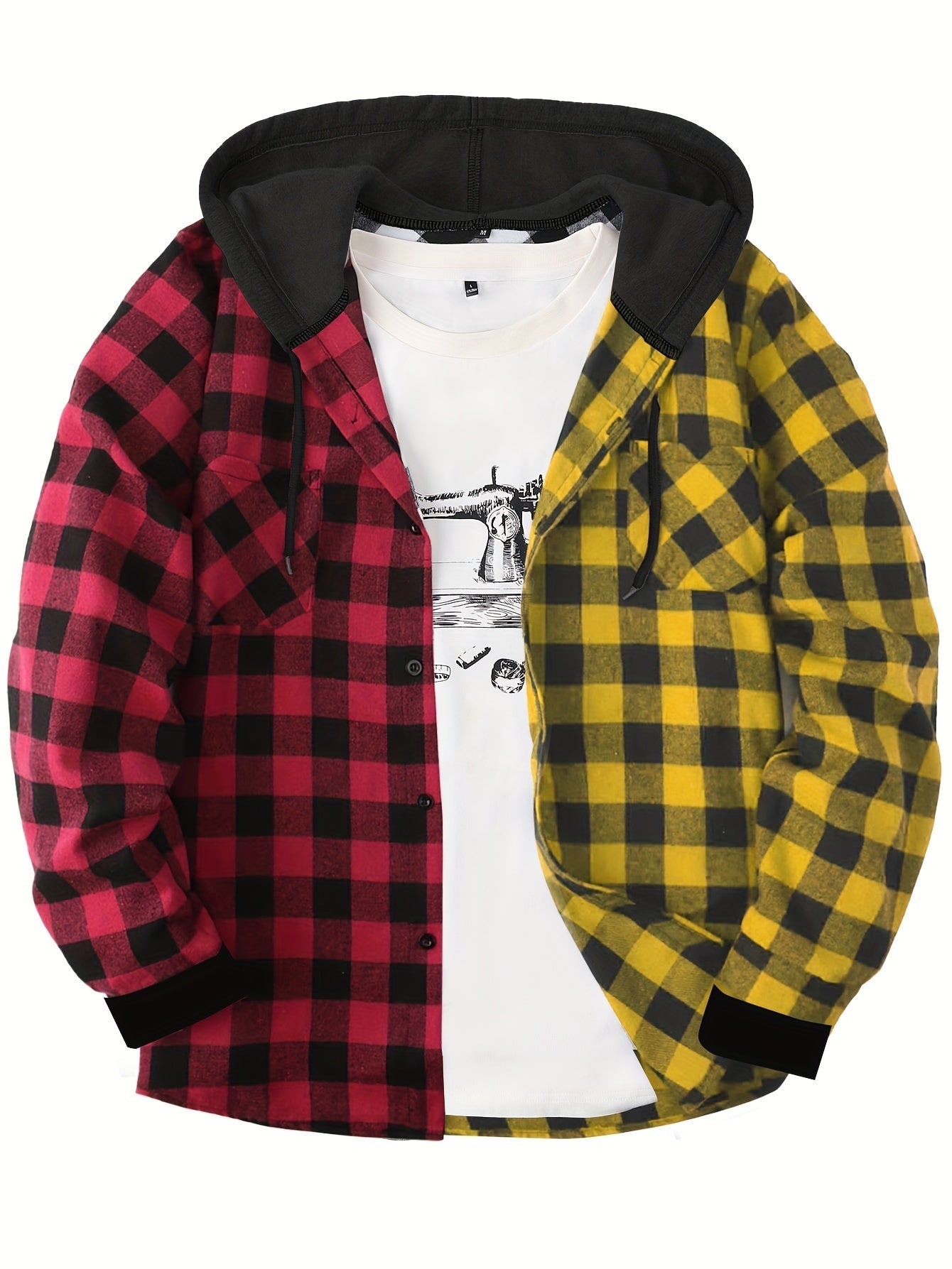 Flattering Plaid Hoodie