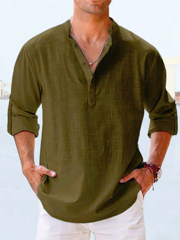 Slimming Linen Shirt for Effortless Style