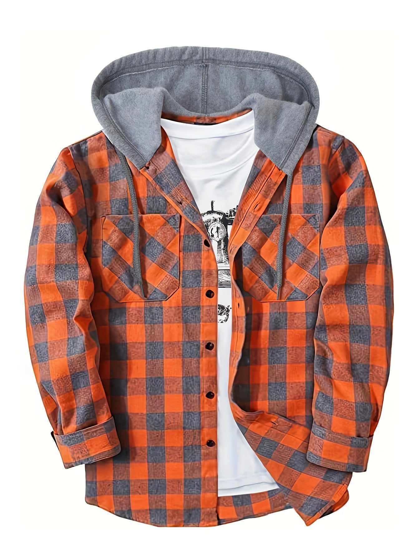 Flattering Plaid Hoodie