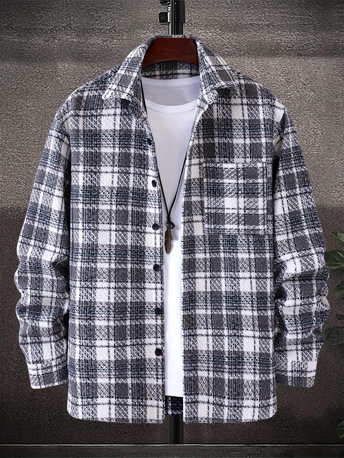 Flattering-Fit Plaid Shirt