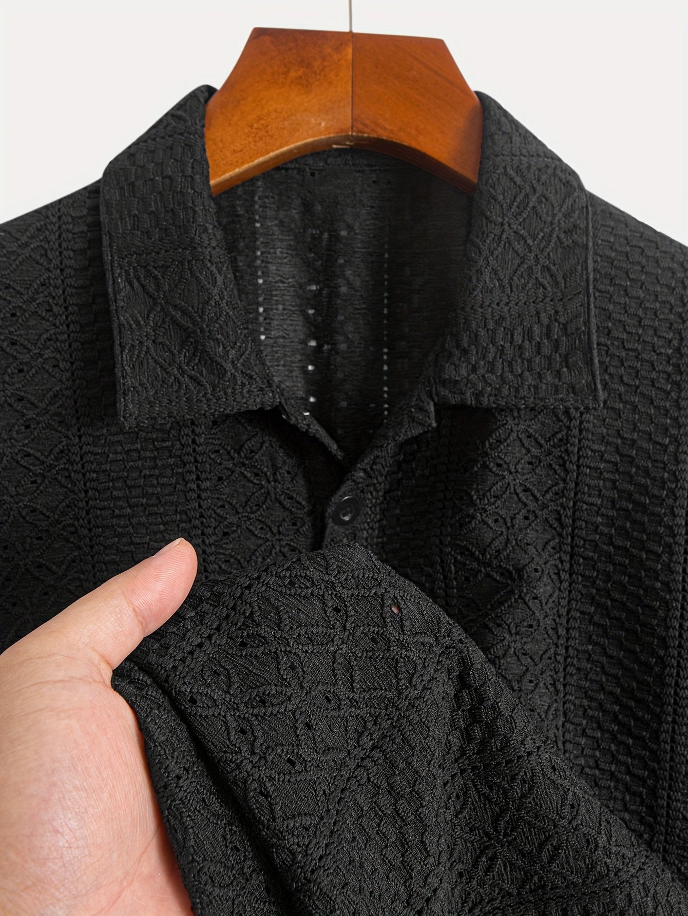 Flattering Lace Knit Shirt