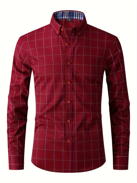 Men's Easy-Care Plaid Shirt