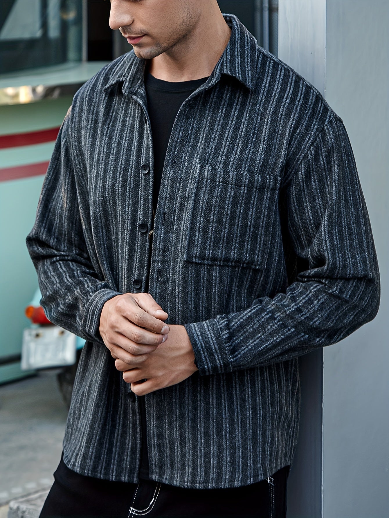 Flattering-Fit Plaid Shirt