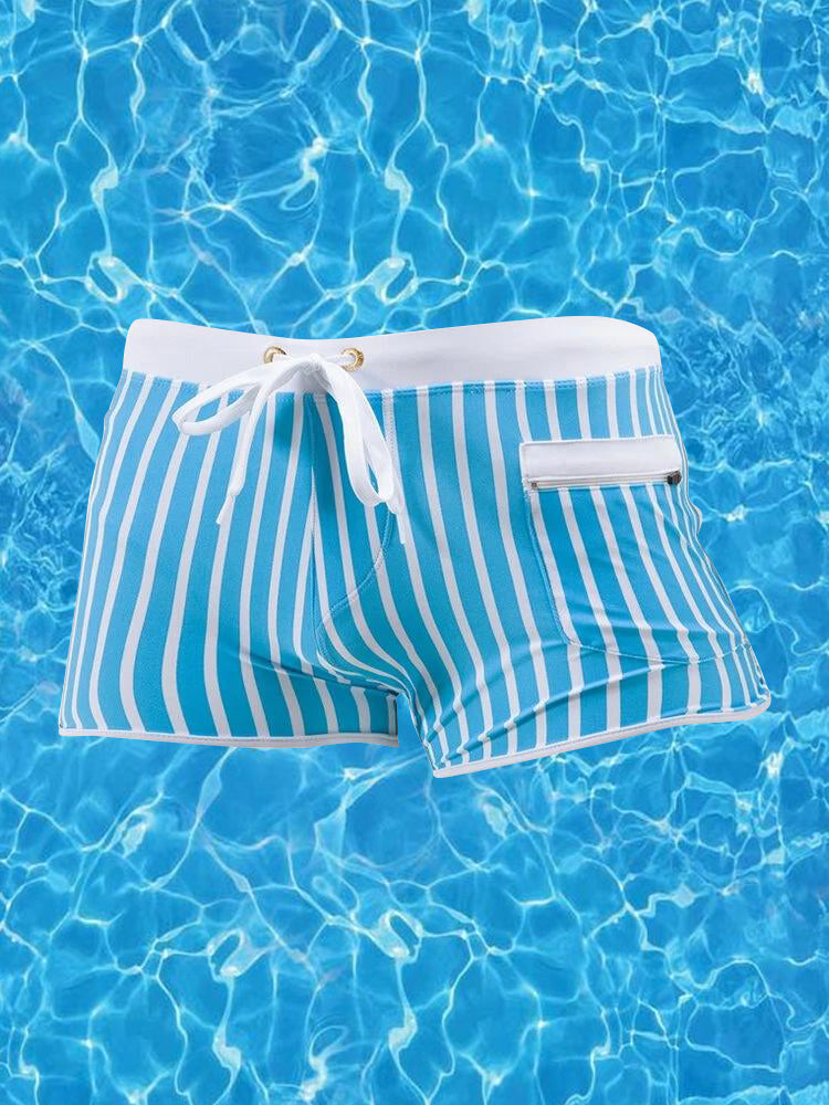 Secure-Pocket Swim Trunks