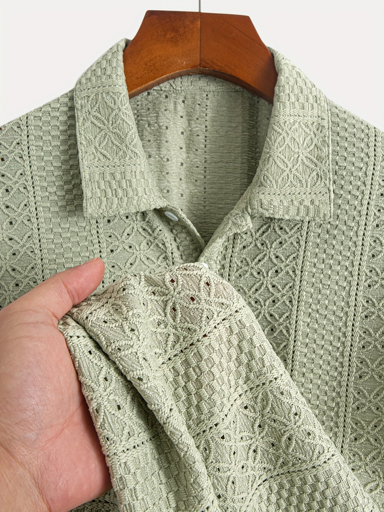 Flattering Lace Knit Shirt