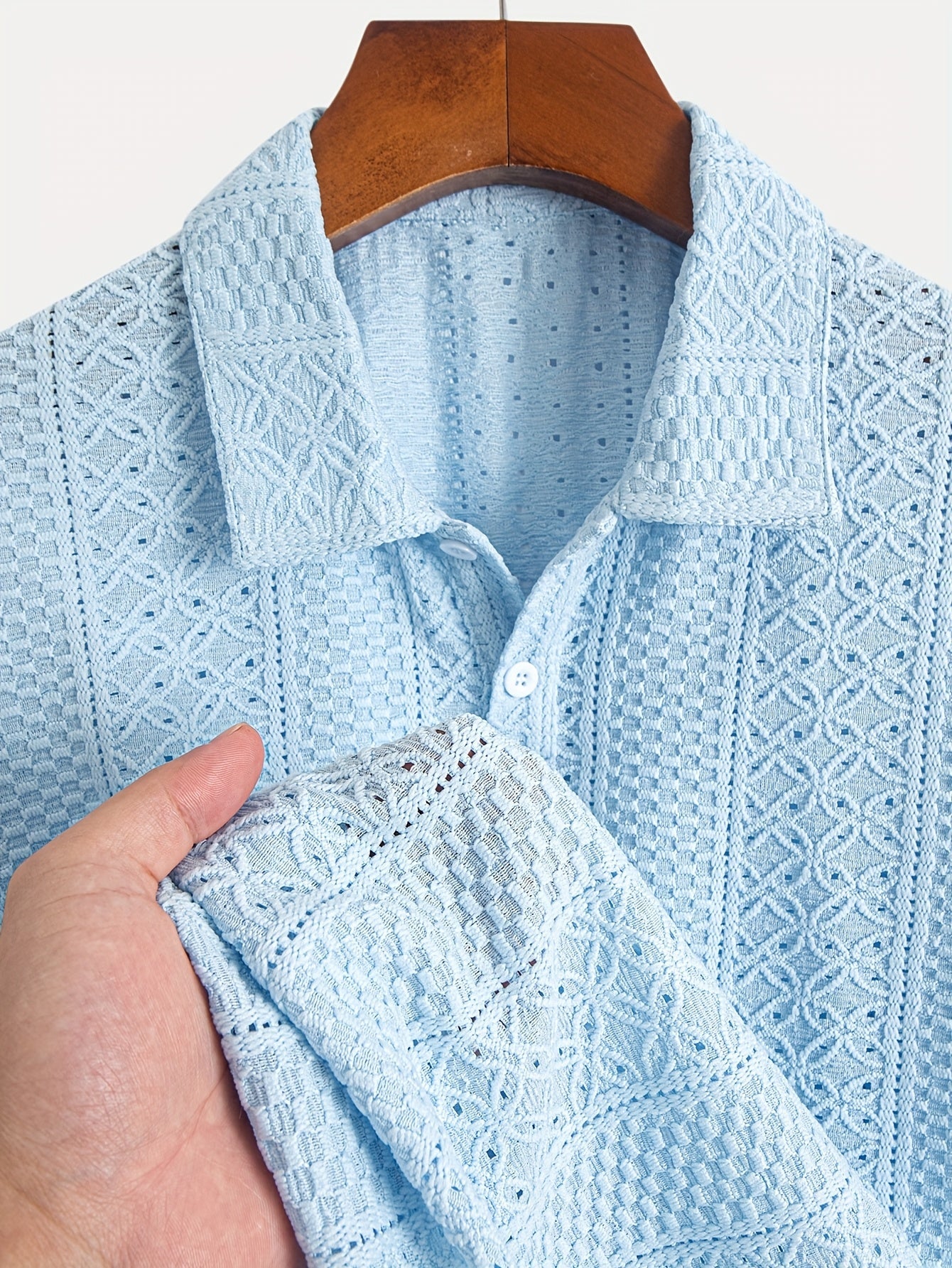 Flattering Lace Knit Shirt