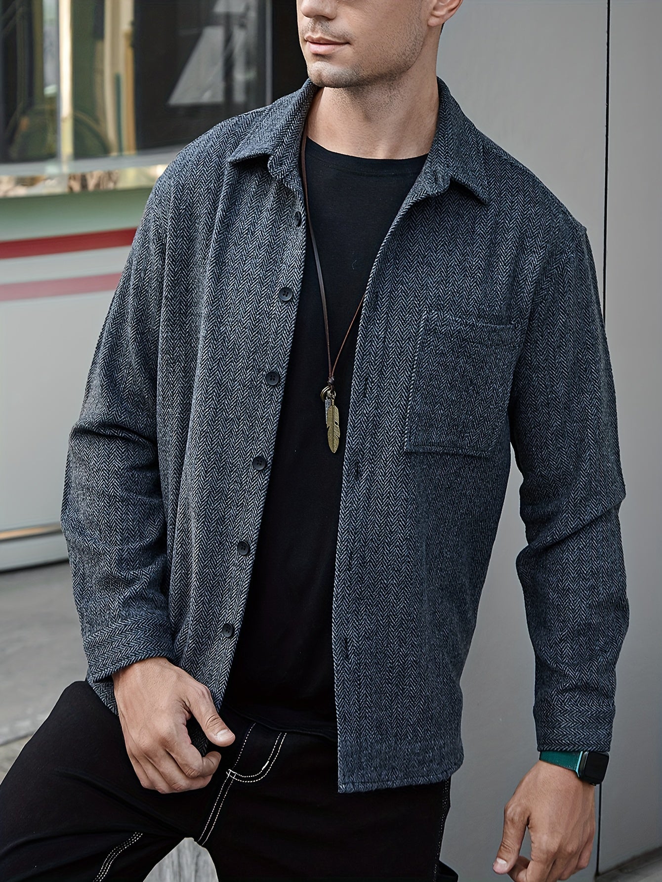 Flattering-Fit Plaid Shirt