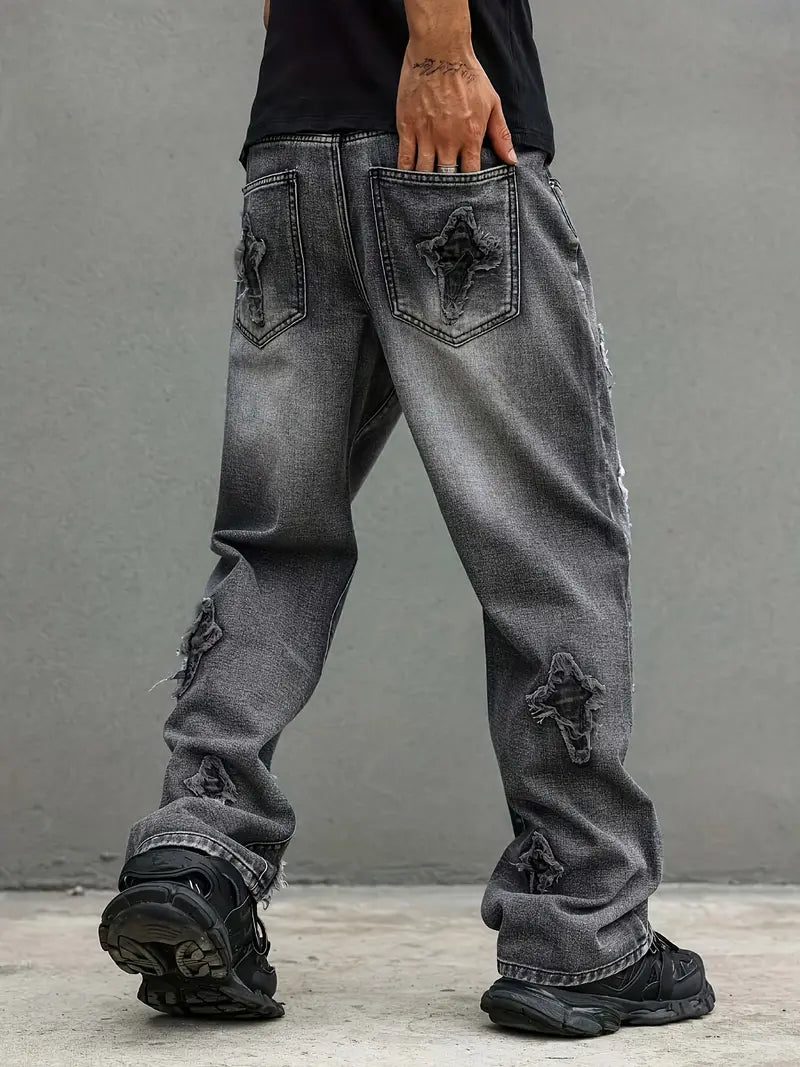 Comfort-Fit Star Jeans