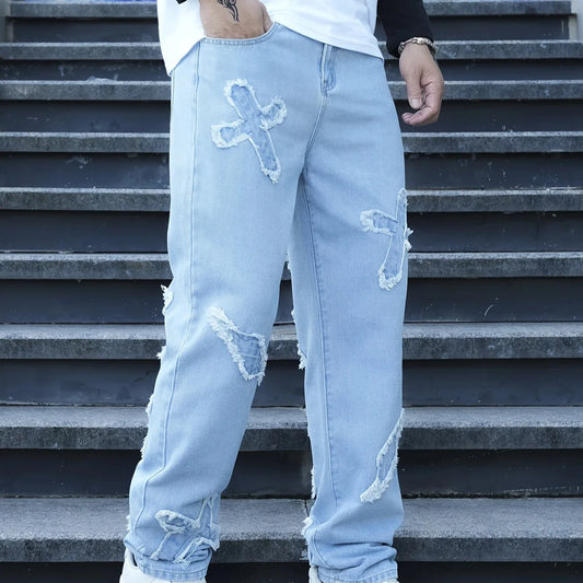 Embroidered-Elegance Jeans