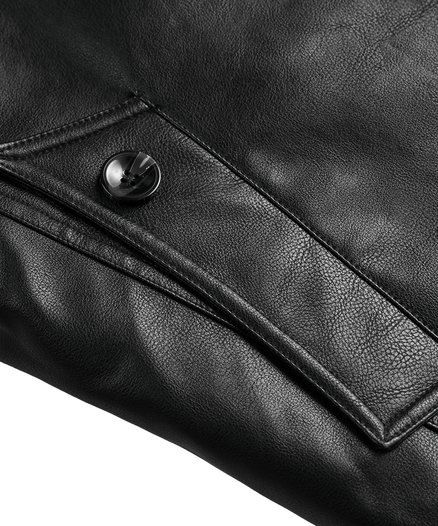 Insulated Faux-Leather Coat
