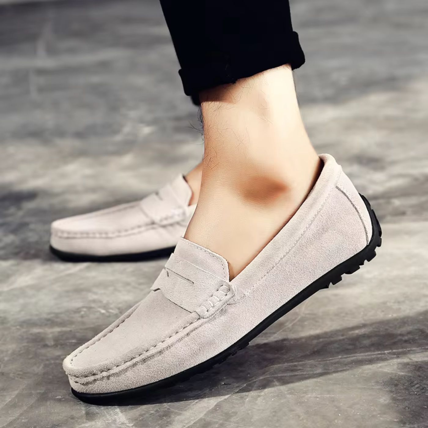 Comfort-Cushion Suede Loafers