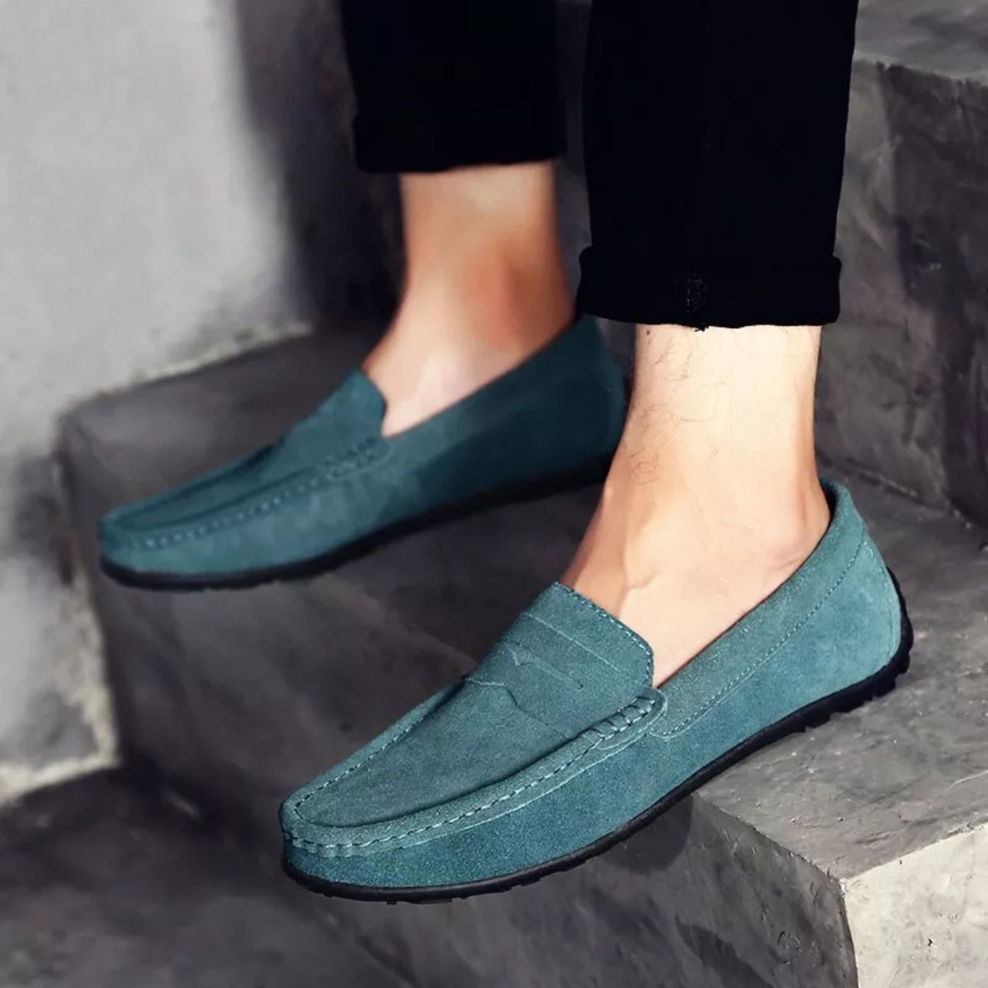 Comfort-Cushion Suede Loafers