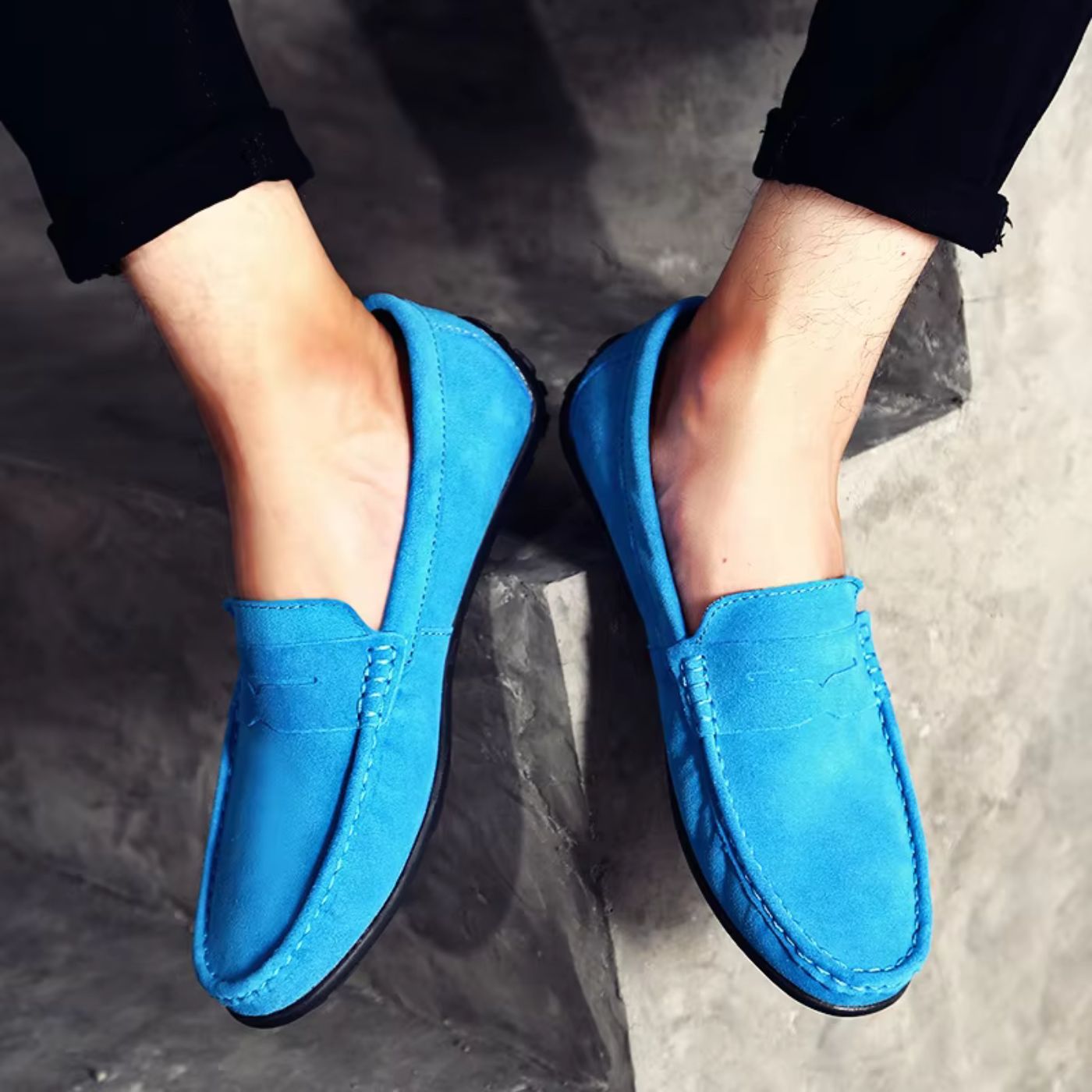 Comfort-Cushion Suede Loafers
