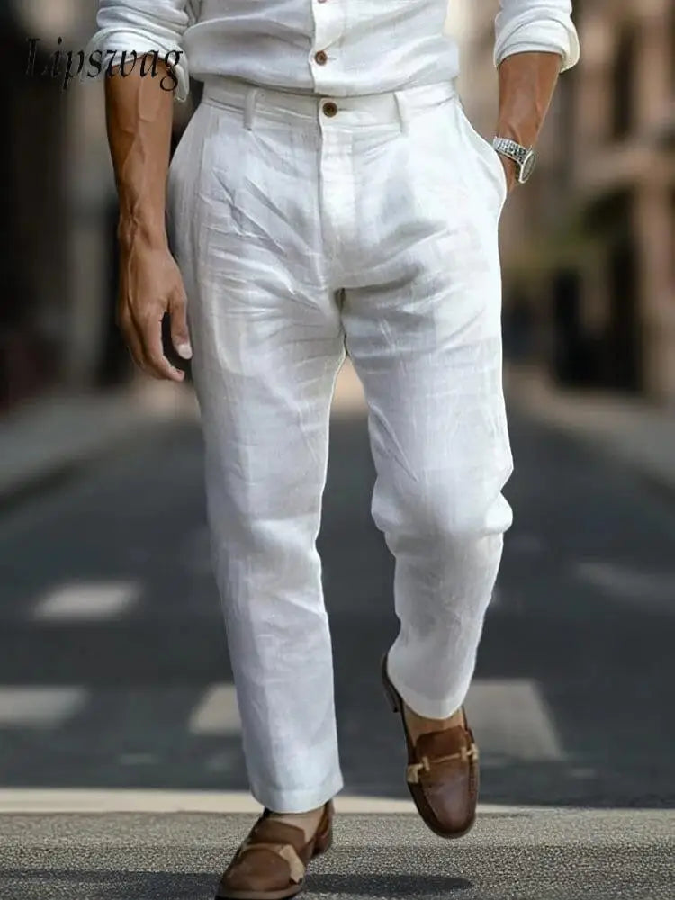 Stay Cool, Look Sharp Linen Trousers