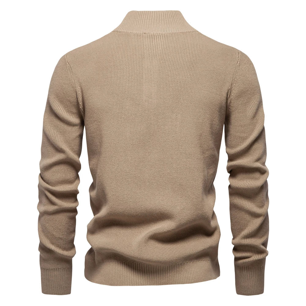 Cotton-Soft Button Sweater