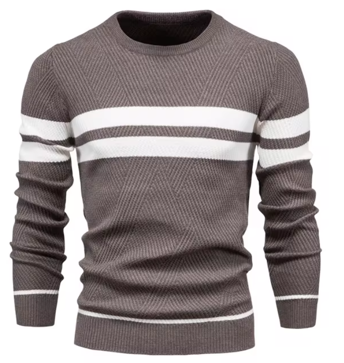 Herringbone Slim-Fit Sweater