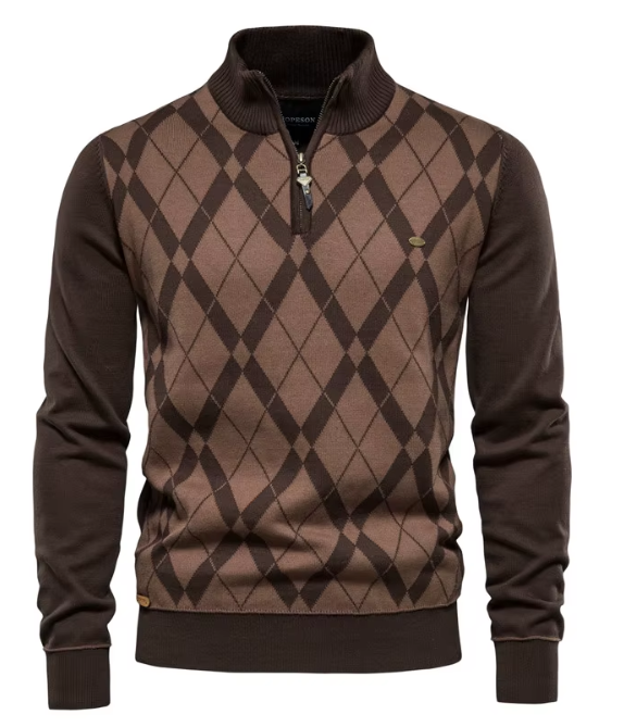 Soft-Touch Half-Zip Sweater