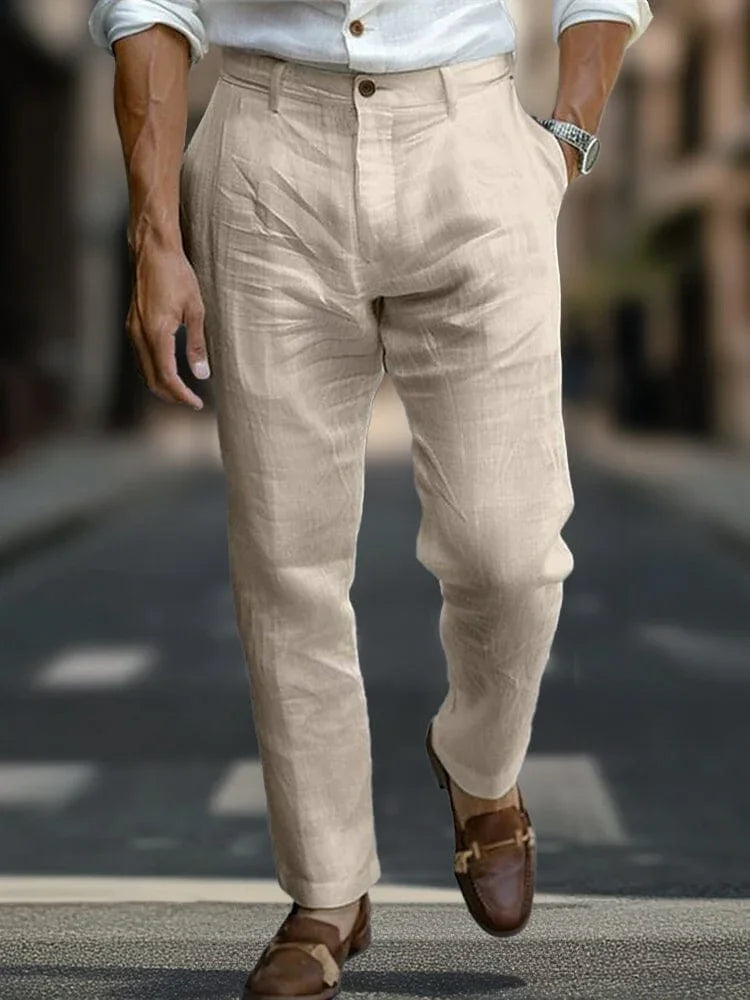 Stay Cool, Look Sharp Linen Trousers