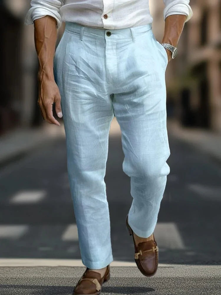 Stay Cool, Look Sharp Linen Trousers