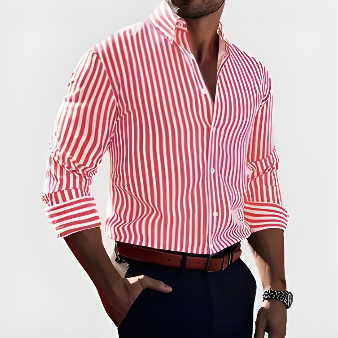 Elegant Striped Comfort Shirt