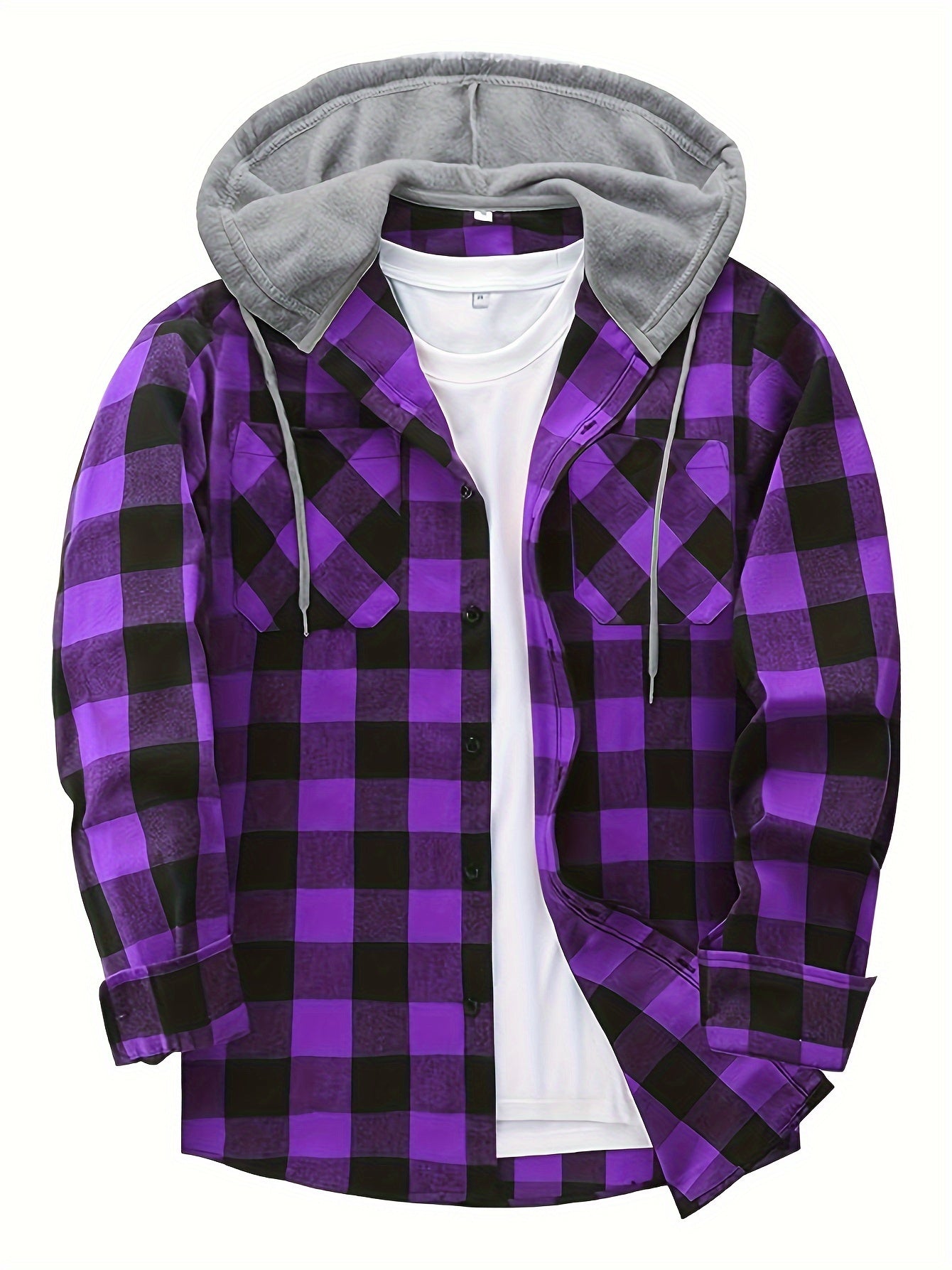 Flattering Plaid Hoodie