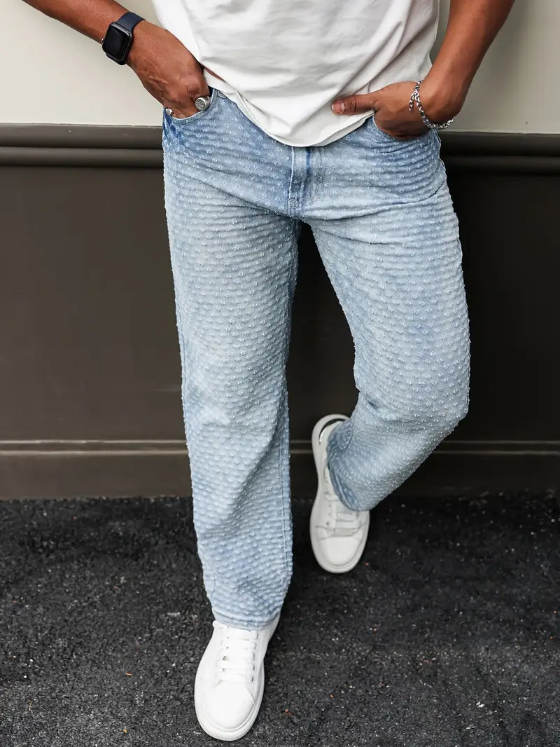 Relaxed Embroidered Jeans