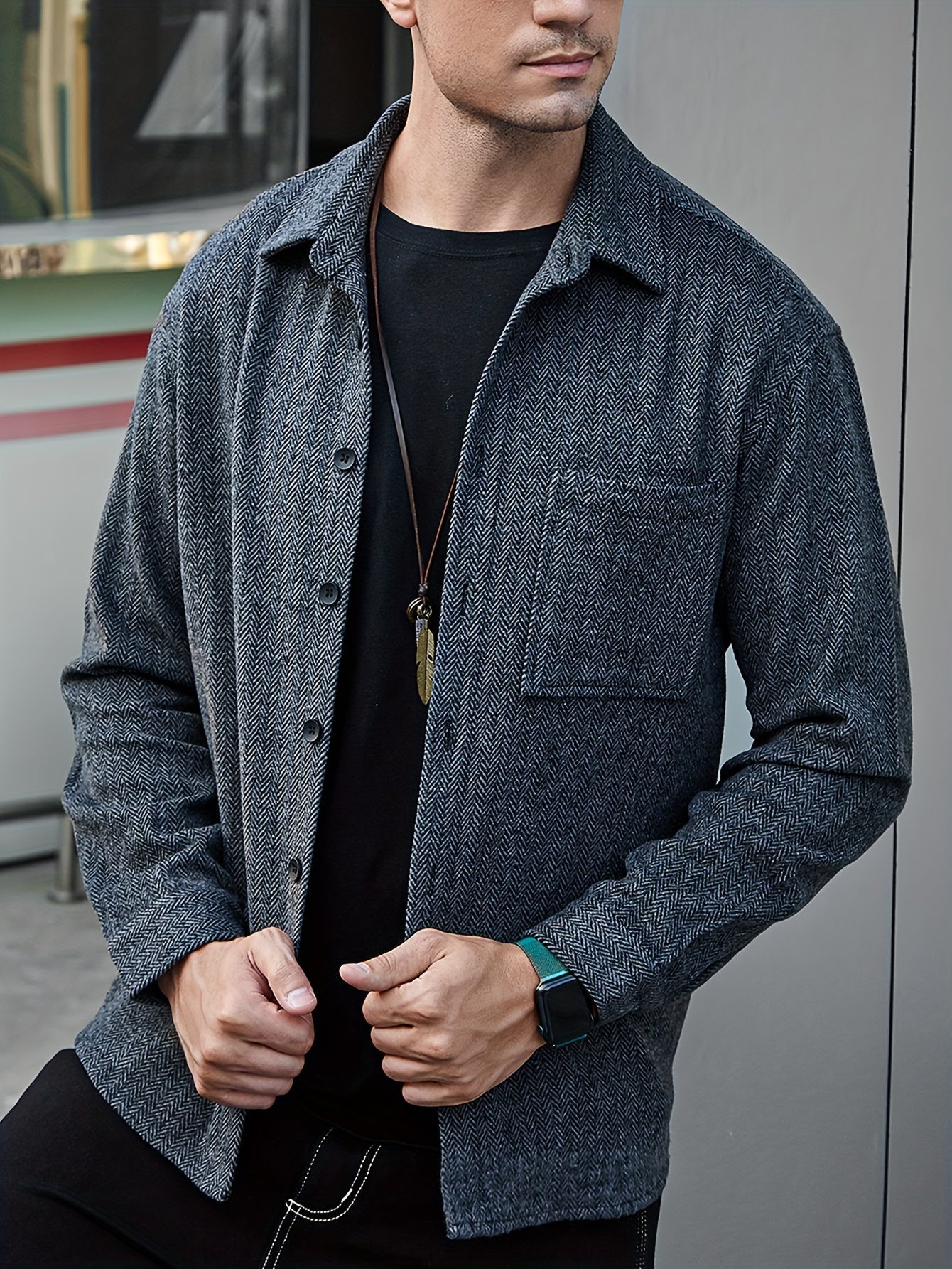 Flattering-Fit Plaid Shirt