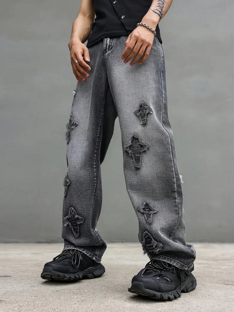 Comfort-Fit Star Jeans