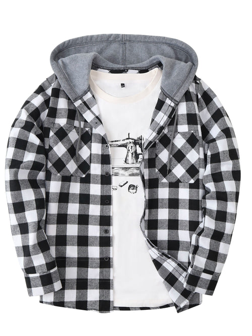 Flattering Plaid Hoodie