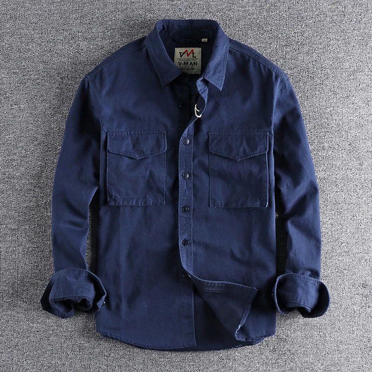Adventure-Ready Military Cargo Shirt
