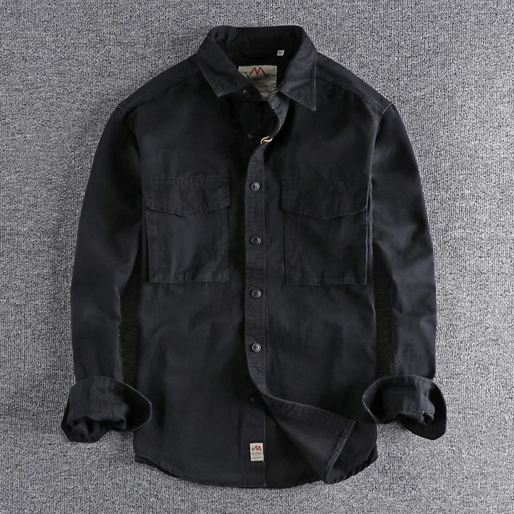 Adventure-Ready Military Cargo Shirt