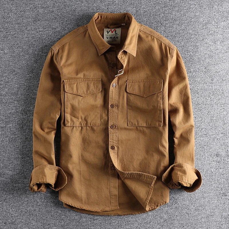 Adventure-Ready Military Cargo Shirt