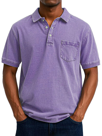 All-Day Comfort Denim Polo