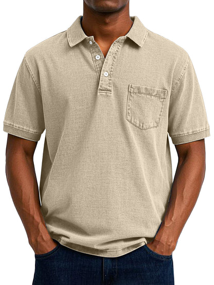 All-Day Comfort Denim Polo