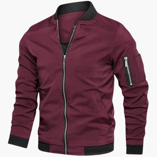 Elegant-Silhouette Bomber Jacket