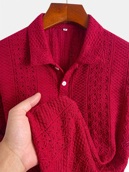 Flattering Lace Knit Shirt
