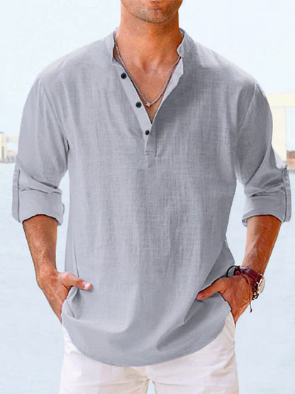 Slimming Linen Shirt for Effortless Style