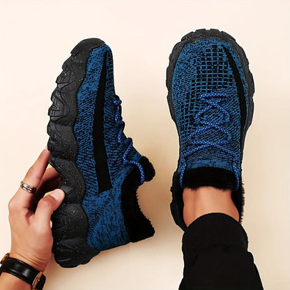Lace-Knit Comfort Sneakers