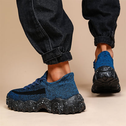 Lace-Knit Comfort Sneakers