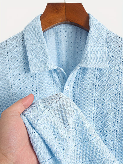 Flattering Lace Knit Shirt