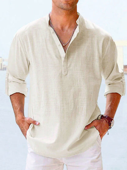 Slimming Linen Shirt for Effortless Style