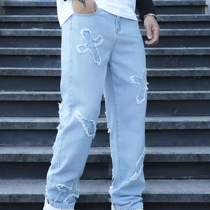 Embroidered-Elegance Jeans