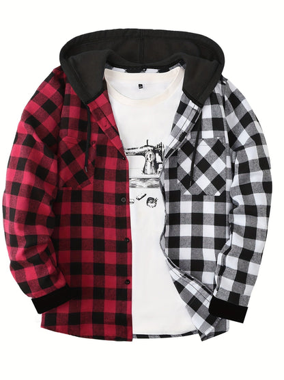 Flattering Plaid Hoodie