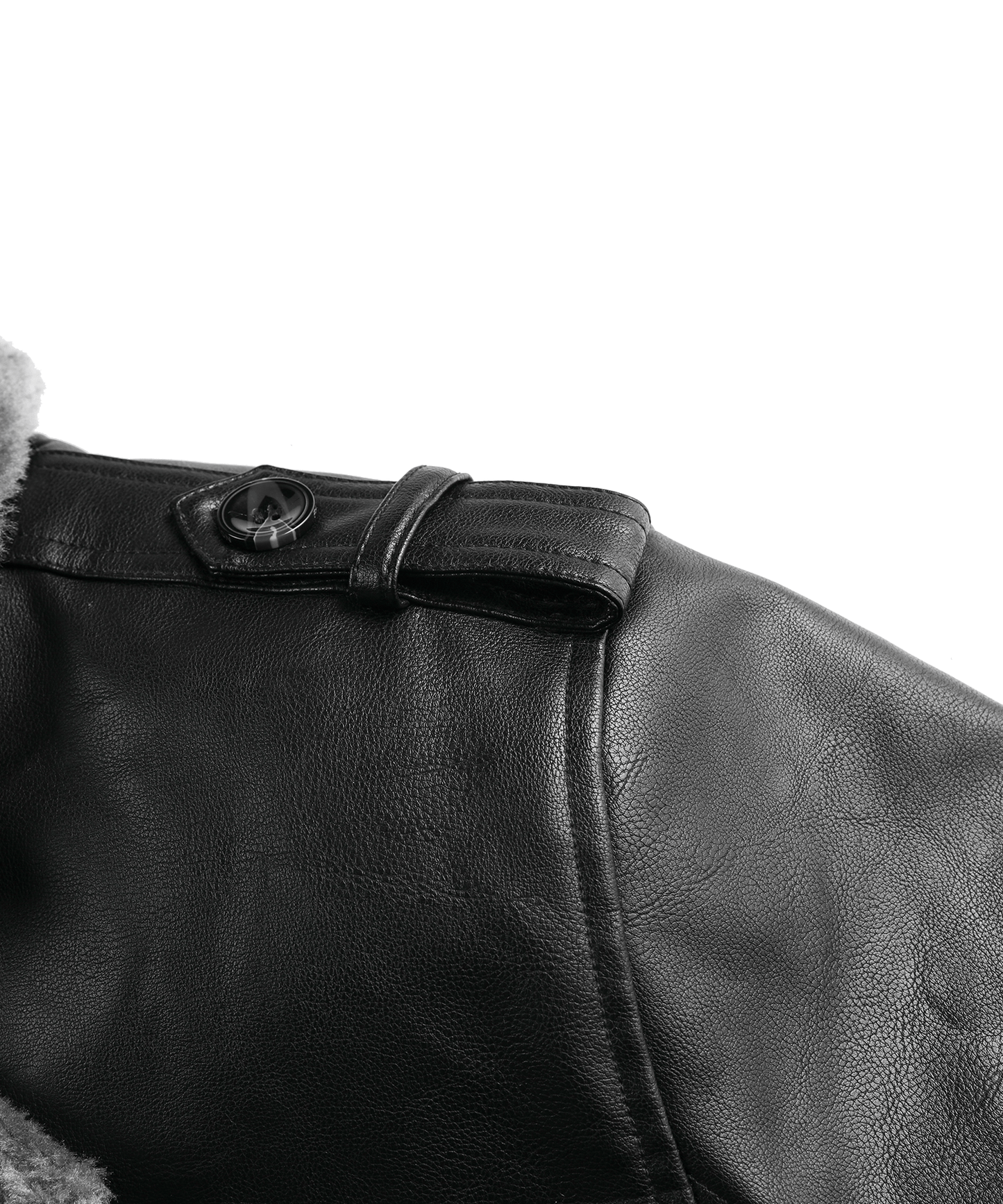 Insulated Faux-Leather Coat