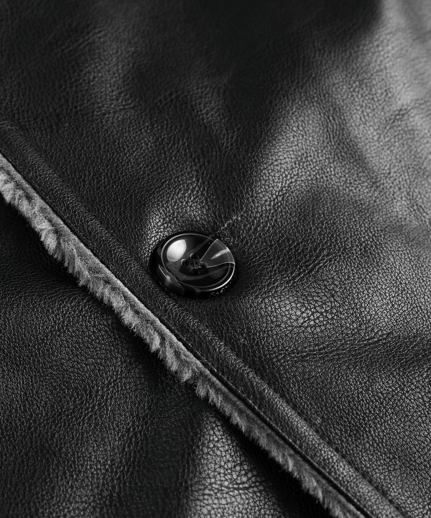 Insulated Faux-Leather Coat