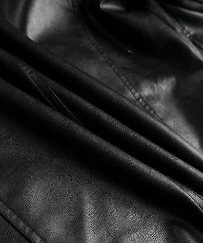 Insulated Faux-Leather Coat