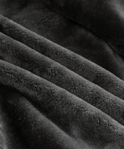 Insulated Faux-Leather Coat