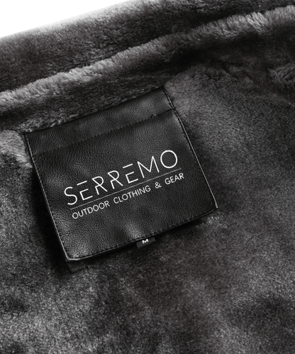 Insulated Faux-Leather Coat