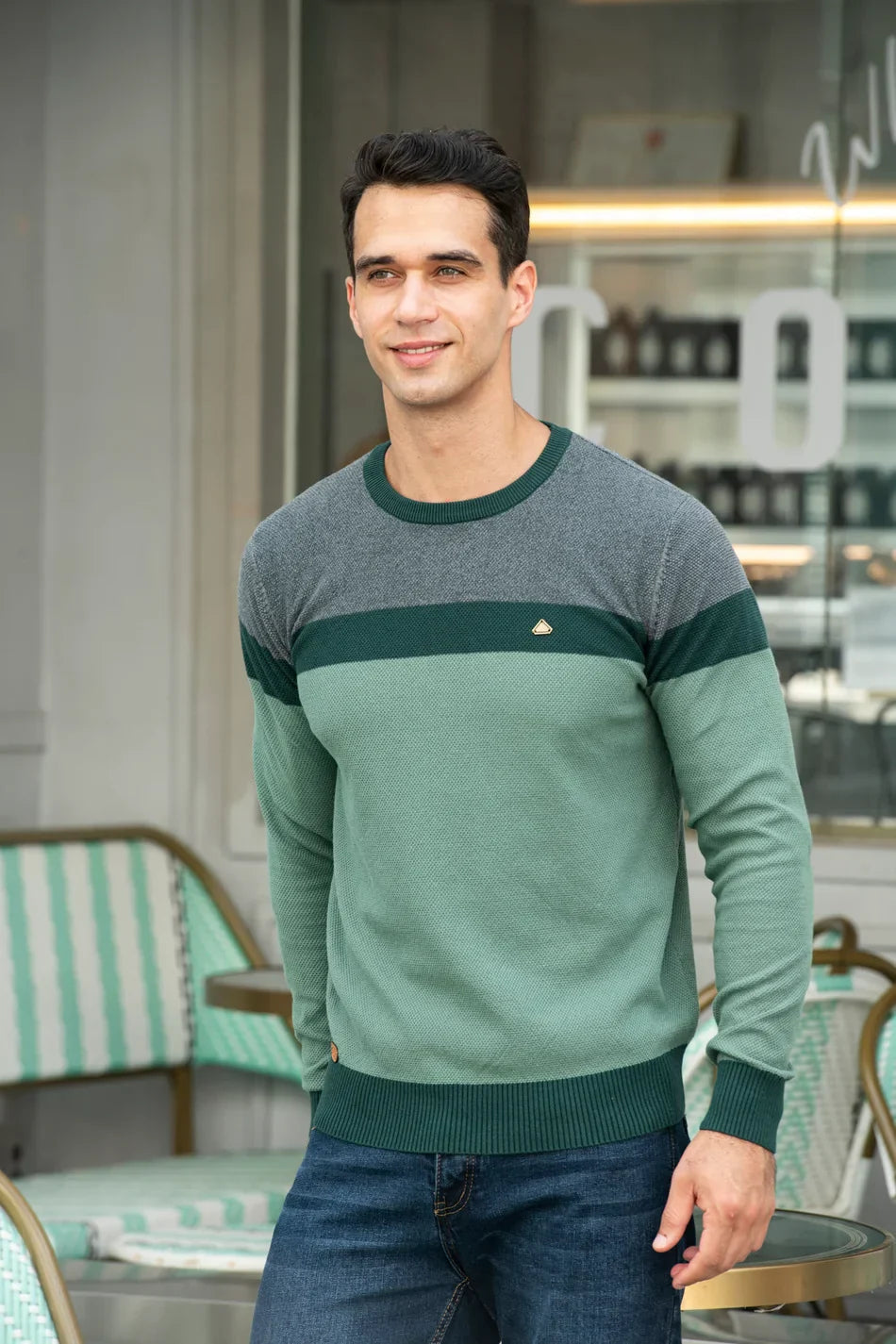 Slim-Fit Cotton Sweater
