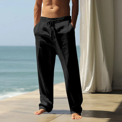 Vacation-Ready Linen Comfort Pants